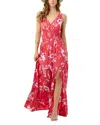 Tiare Hawaii Peyton Tiered Maxi Dress In Red