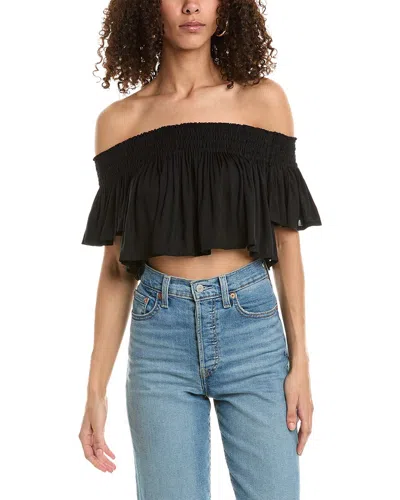 Tiare Hawaii Raquella Crop Top In Black