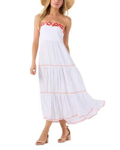 Tiare Hawaii Seapsray Maxi Dress In White