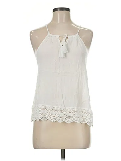 Pre-owned Tiare Hawaii Sleeveless Blouse In Ivory
