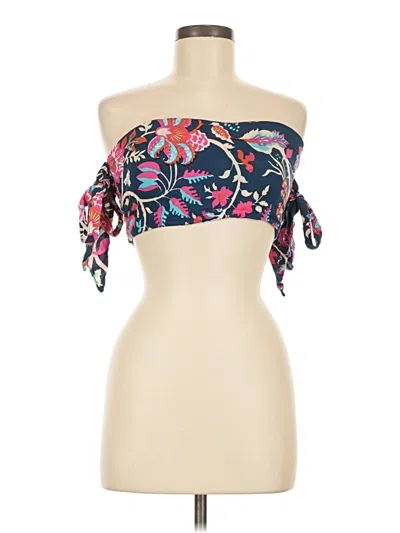 Pre-owned Tiare Hawaii Tube Top Pink Strapless Neckline Tops
