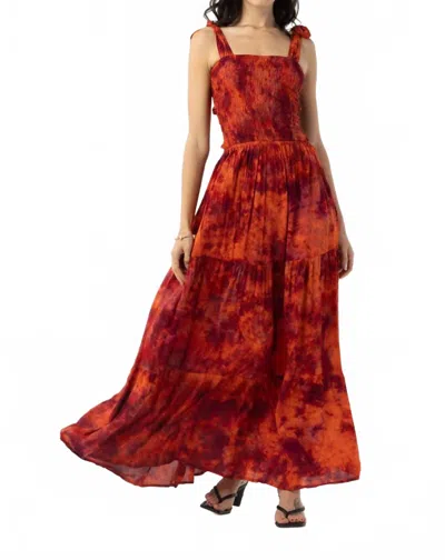 Tiare Hawaii Waverly Maxi Dress In Wine Rust Smoke In Multi