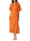 TIARE HAWAII WOMEN'S LAHAINA FLORAL COVER UP WRAP DRESS
