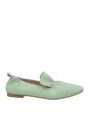 TIARE' TIARE' WOMAN LOAFERS LIGHT GREEN SIZE 7 LEATHER