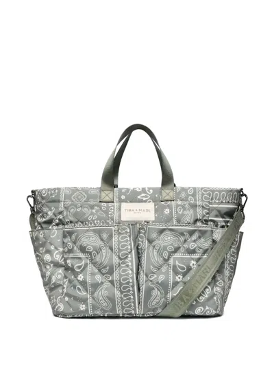 Tiba + Marl Bandana-print Quilted Changing Bag
