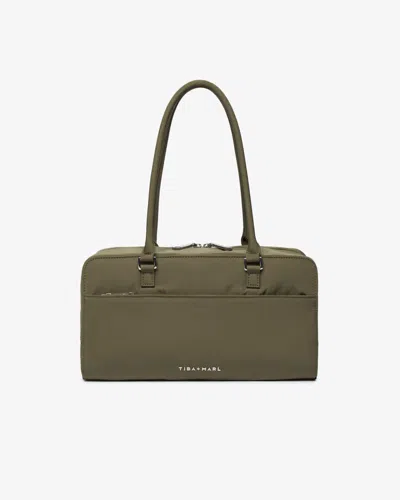 Tiba + Marl Women's Green Riley Compact East-west Changing Bag Olive Woven
