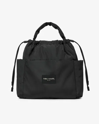 Tiba + Marl Women's Luna Drawstring Changing Tote Black