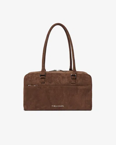 Tiba + Marl Women's Riley Compact East-west Changing Bag Brown Faux Suede