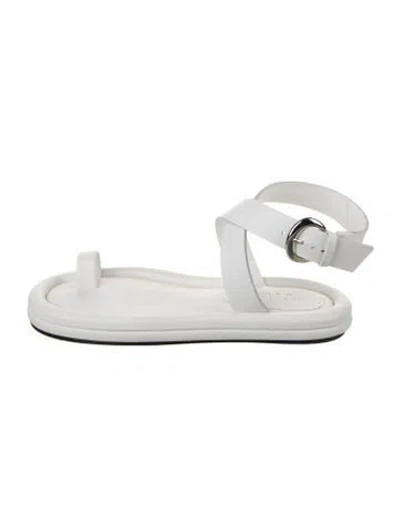 Pre-owned Tibi 2024 Dwayne Sandals In White