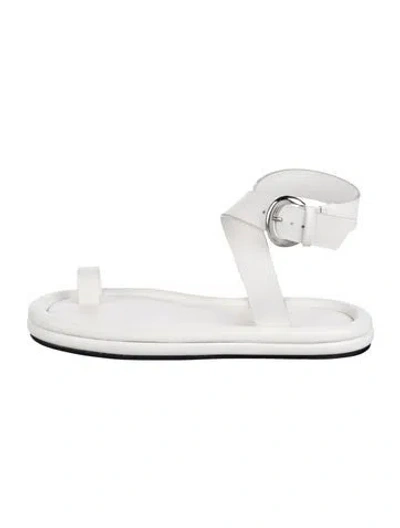Pre-owned Tibi 2024 Dwayne Sandals In White