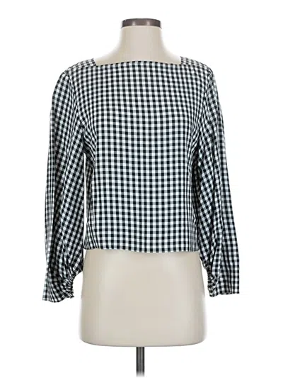 Pre-owned Tibi 3/4 Sleeve Blouse In Black