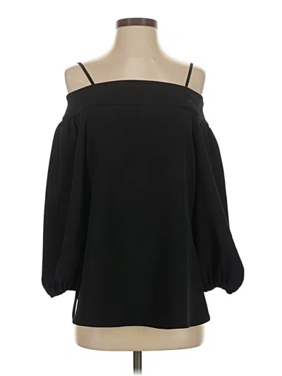 Pre-owned Tibi 3/4 Sleeve Blouse In Black