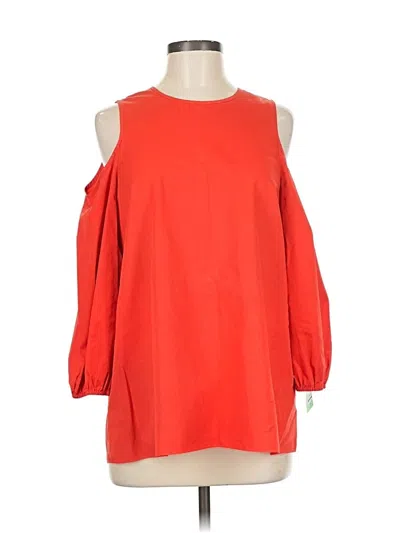 Pre-owned Tibi 3/4 Sleeve Blouse In Red