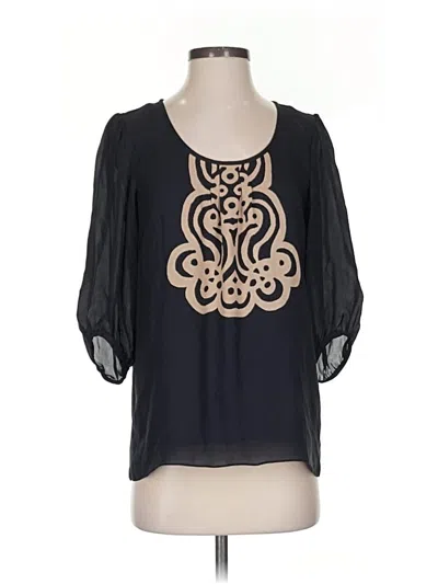 Pre-owned Tibi 3/4 Sleeve T-shirt In Black