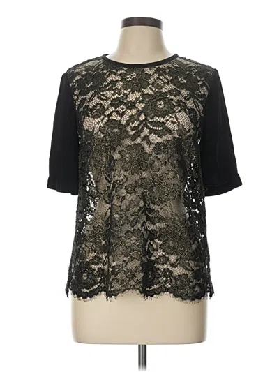 Pre-owned Tibi 3/4 Sleeve T-shirt In Black