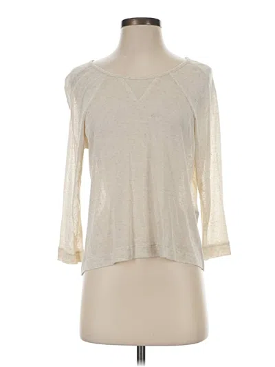 Pre-owned Tibi 3/4 Sleeve T-shirt In Ivory