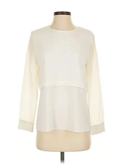 Pre-owned Tibi 3/4 Sleeve T-shirt In Ivory