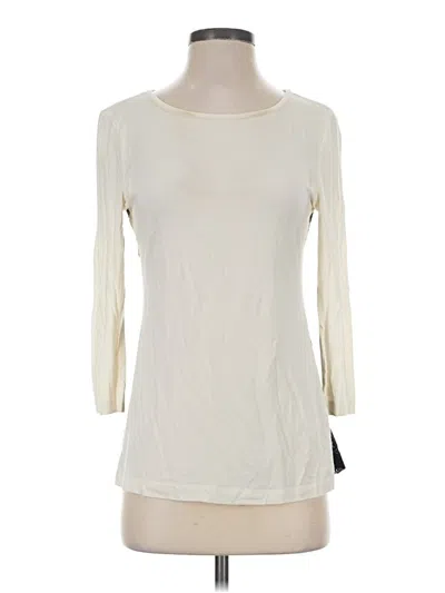 Pre-owned Tibi 3/4 Sleeve T-shirt In Ivory