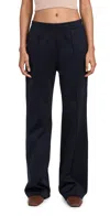 Tibi Active Knit Scottie Jogger Pants In Navy