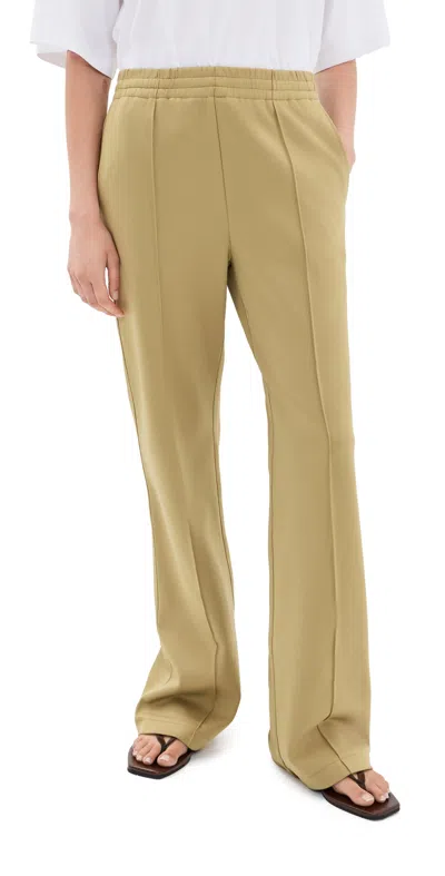 Tibi Active Knit Scottie Joggers Buff Tan