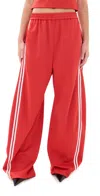 Tibi Active Knit Winslow Pants Red In Red