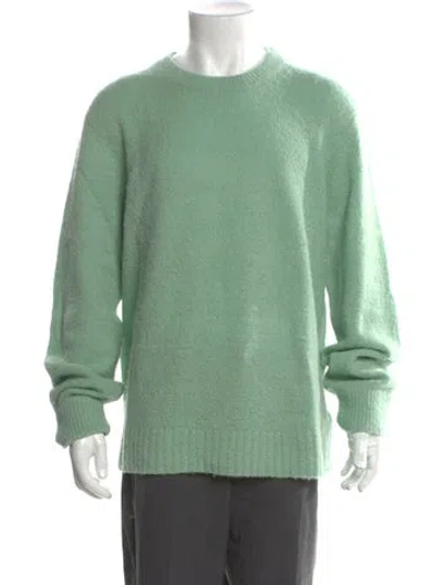 Pre-owned Tibi Alpaca Crew Neck Pullover In Green