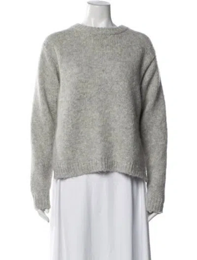 Pre-owned Tibi Alpaca Crew Neck Sweater In Blue