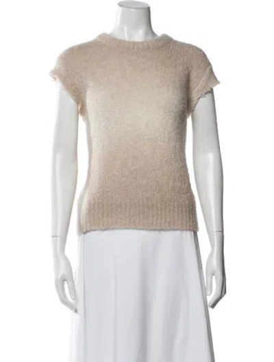 Pre-owned Tibi Alpaca Crew Neck Sweater In Gray
