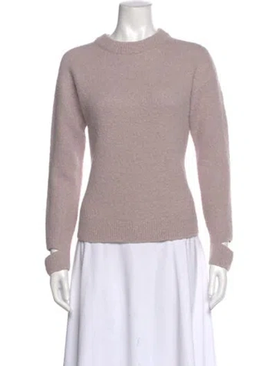 Pre-owned Tibi Alpaca Crew Neck Sweater In Pink