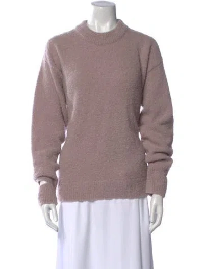 Pre-owned Tibi Alpaca Crew Neck Sweater In Pink