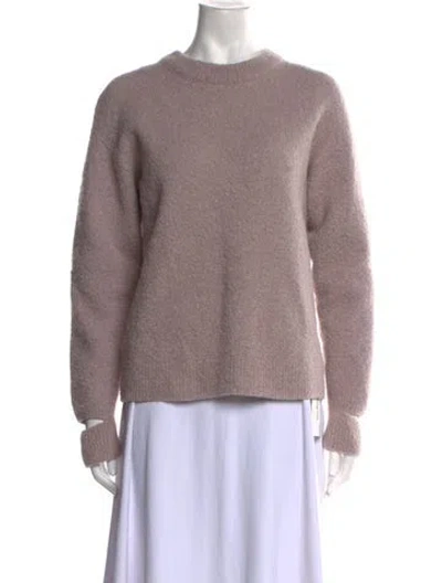 Pre-owned Tibi Alpaca Crew Neck Sweater In Purple