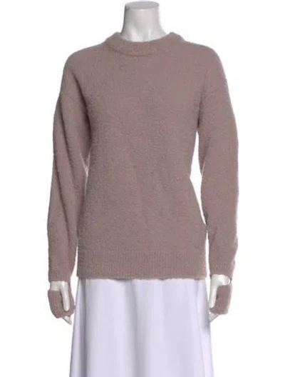 Pre-owned Tibi Alpaca Crew Neck Sweater In Purple