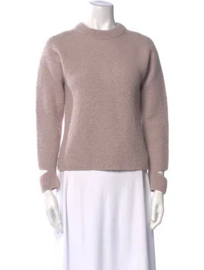 Pre-owned Tibi Alpaca Crew Neck Sweatshirt In Pink