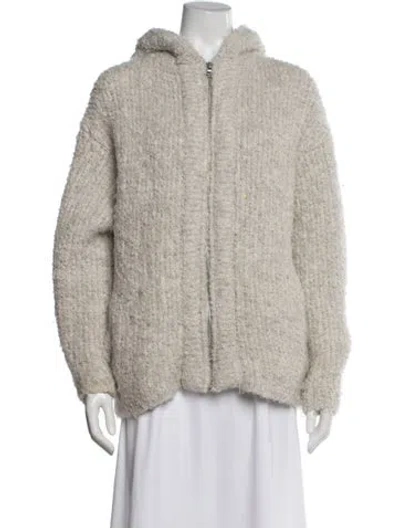 Pre-owned Tibi Alpaca Jacket In Grey