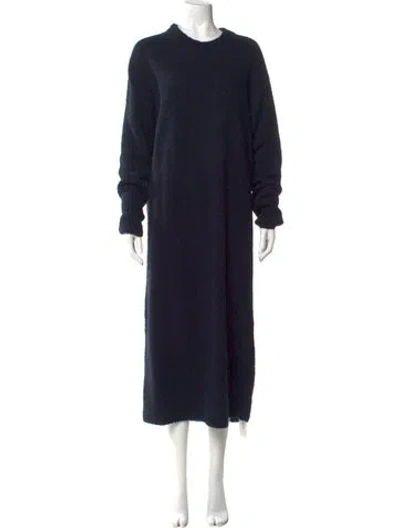 Pre-owned Tibi Alpaca Long Dress In Blue