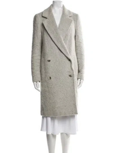 Pre-owned Tibi Alpaca Peacoat In Gray