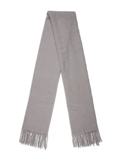 Pre-owned Tibi Alpaca Printed Scarf In Gray