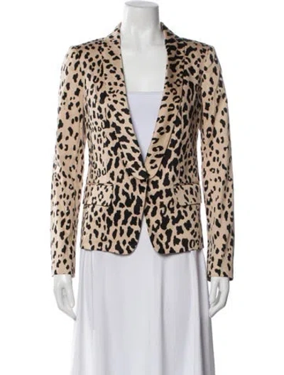 Pre-owned Tibi Animal Print Blazer W/ Tags In Neutral