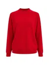 Tibi Anna Merino Wool Cut Out Racerback Pullover Red In Red