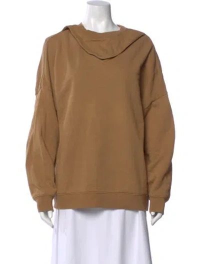 Pre-owned Tibi Asymmetrical Long Sleeve Sweatshirt In Neutral