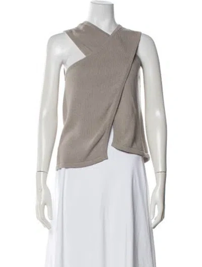Pre-owned Tibi Asymmetrical Sweater In Neutral