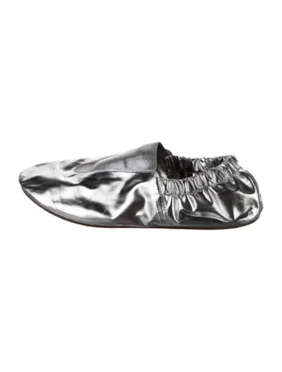 Pre-owned Tibi Ballet Flats In Silver