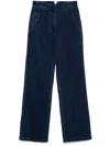 Tibi Classic Indigo Denim Barry Jeans Indigo In Blue