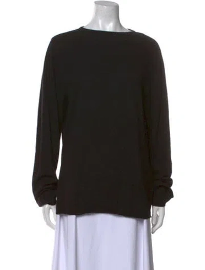 Pre-owned Tibi Bateau Neckline Sweater In Black