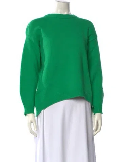 Pre-owned Tibi Bateau Neckline Sweater In Green