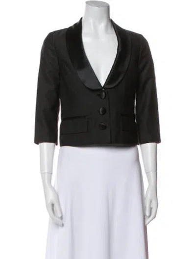 Pre-owned Tibi Blazer In Black