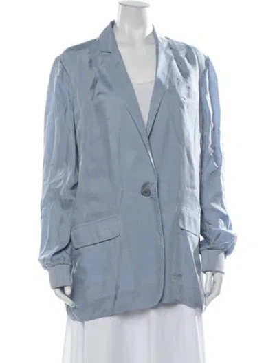 Pre-owned Tibi Blazer In Blue