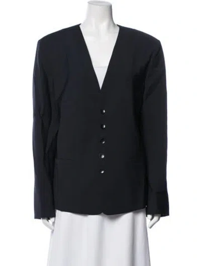 Pre-owned Tibi Blazer In Blue