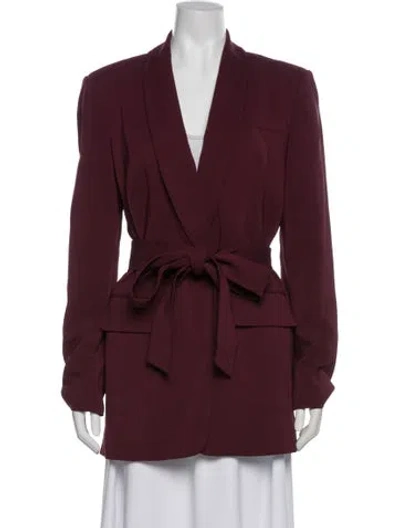 Pre-owned Tibi Blazer In Burgundy