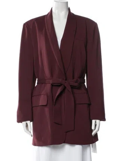 Pre-owned Tibi Blazer In Burgundy
